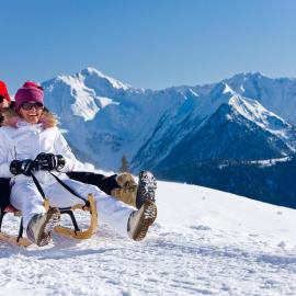 Couple on a Toboggan