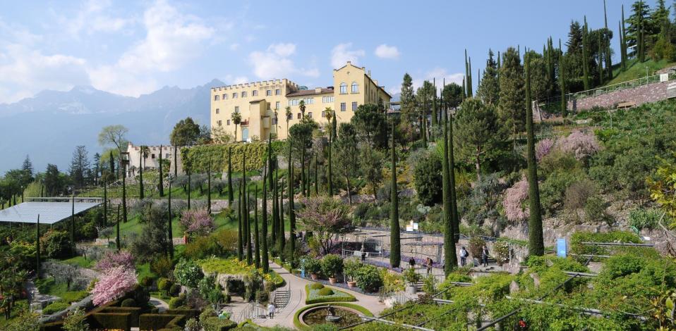 The Gardens of Trauttmannsdorff Castle near Meran/Merano