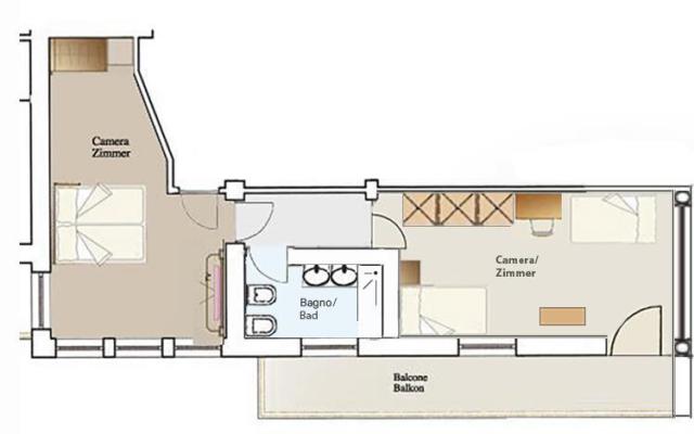 Grundriss - Family Suite 4